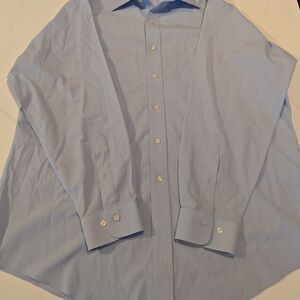 Brooks Brothers 346 Slim Fit Men's Light Blue Dress Shirt 17.5x4/5